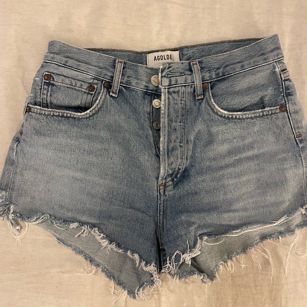 AGOLDE Parker cutoff shorts